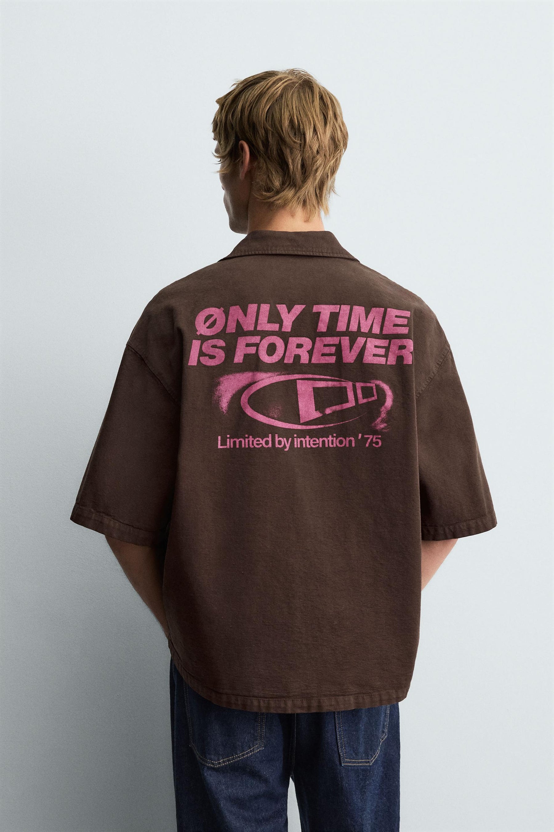 CONTRAST GRAPHIC PRINT SHIRT - Image 3