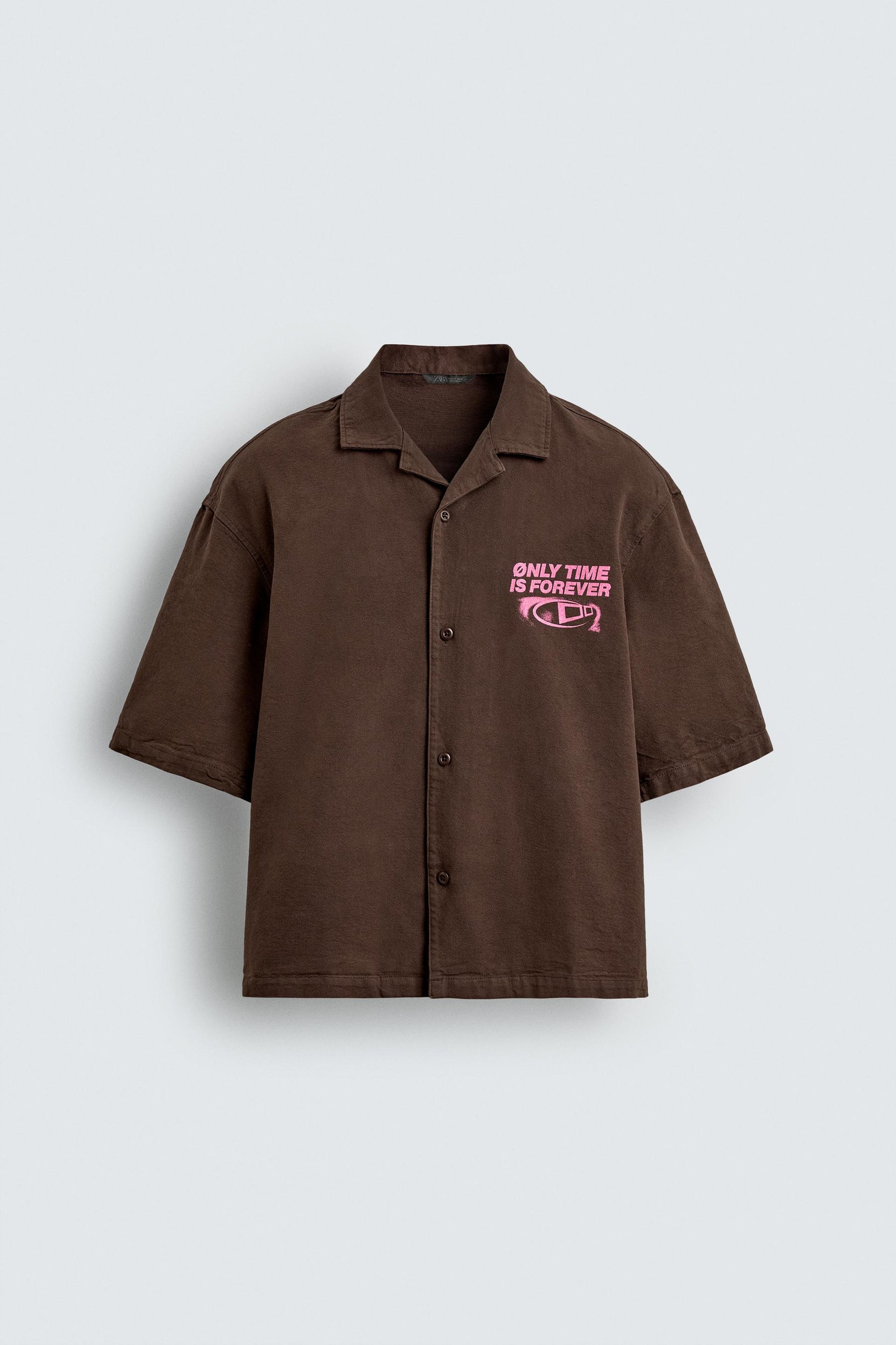 CONTRAST GRAPHIC PRINT SHIRT - Image 7