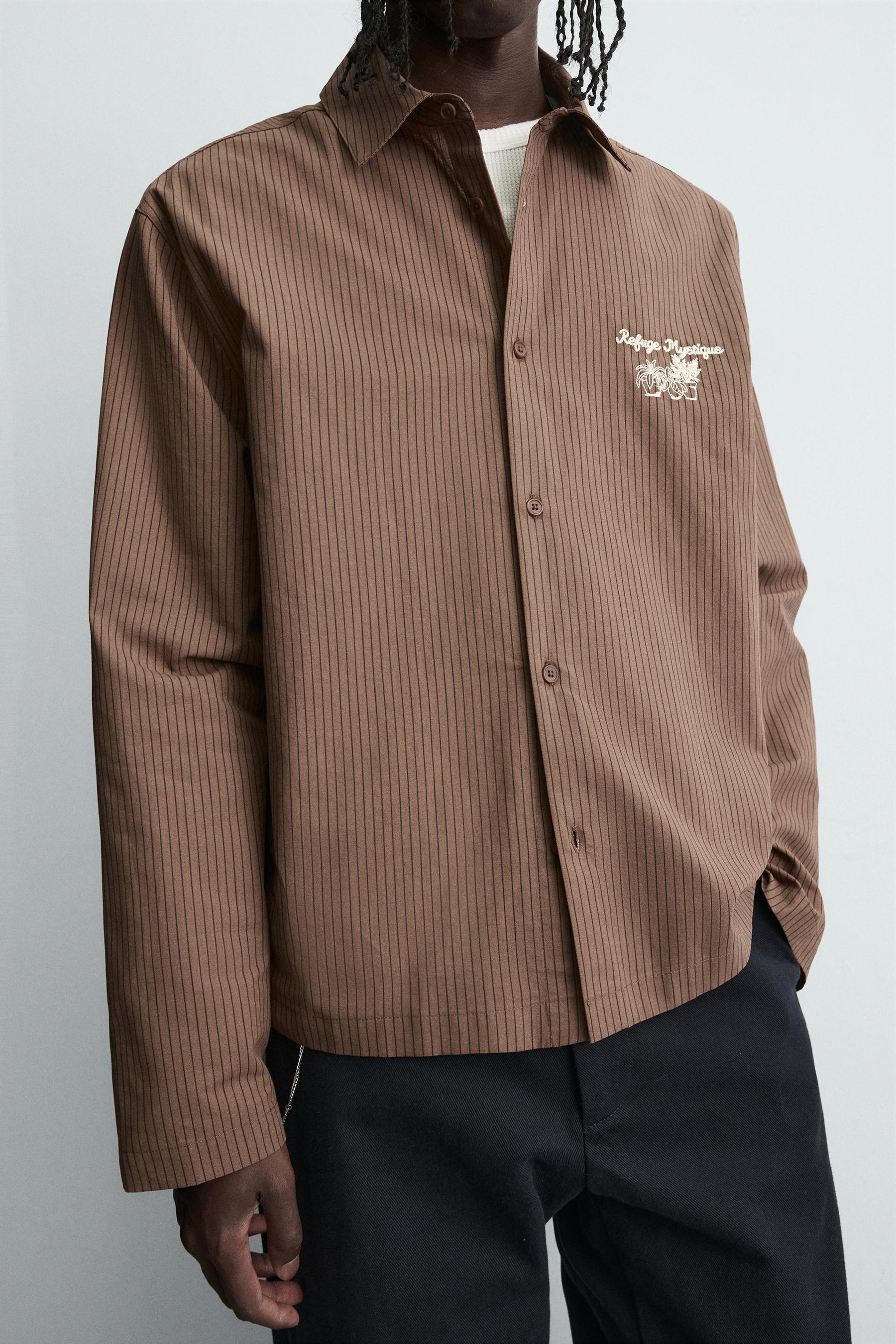 GRAPHIC STRIPED SHIRT - Image 5