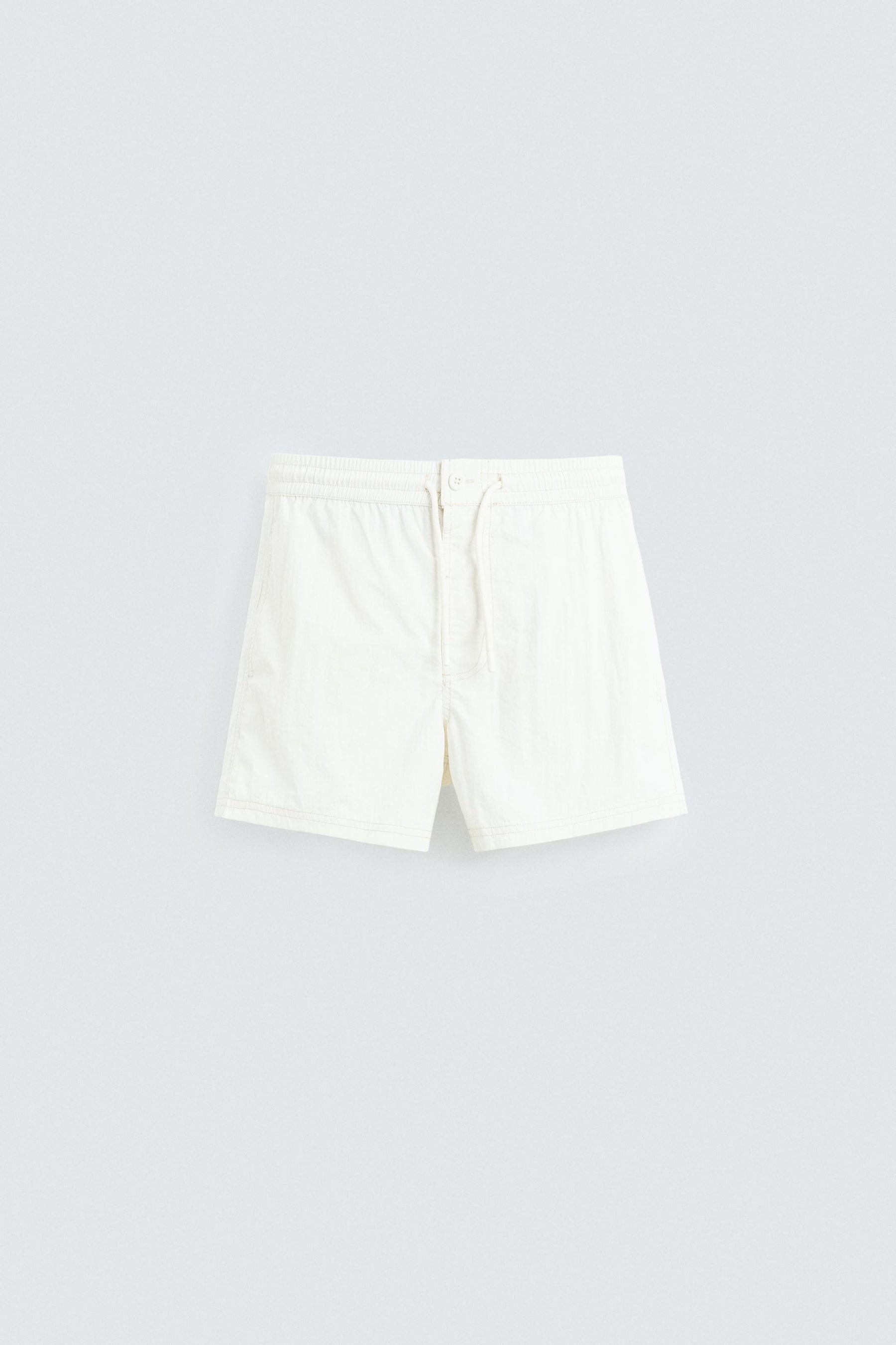 CONTRAST MID-LENGTH SWIMMING TRUNKS - Image 5