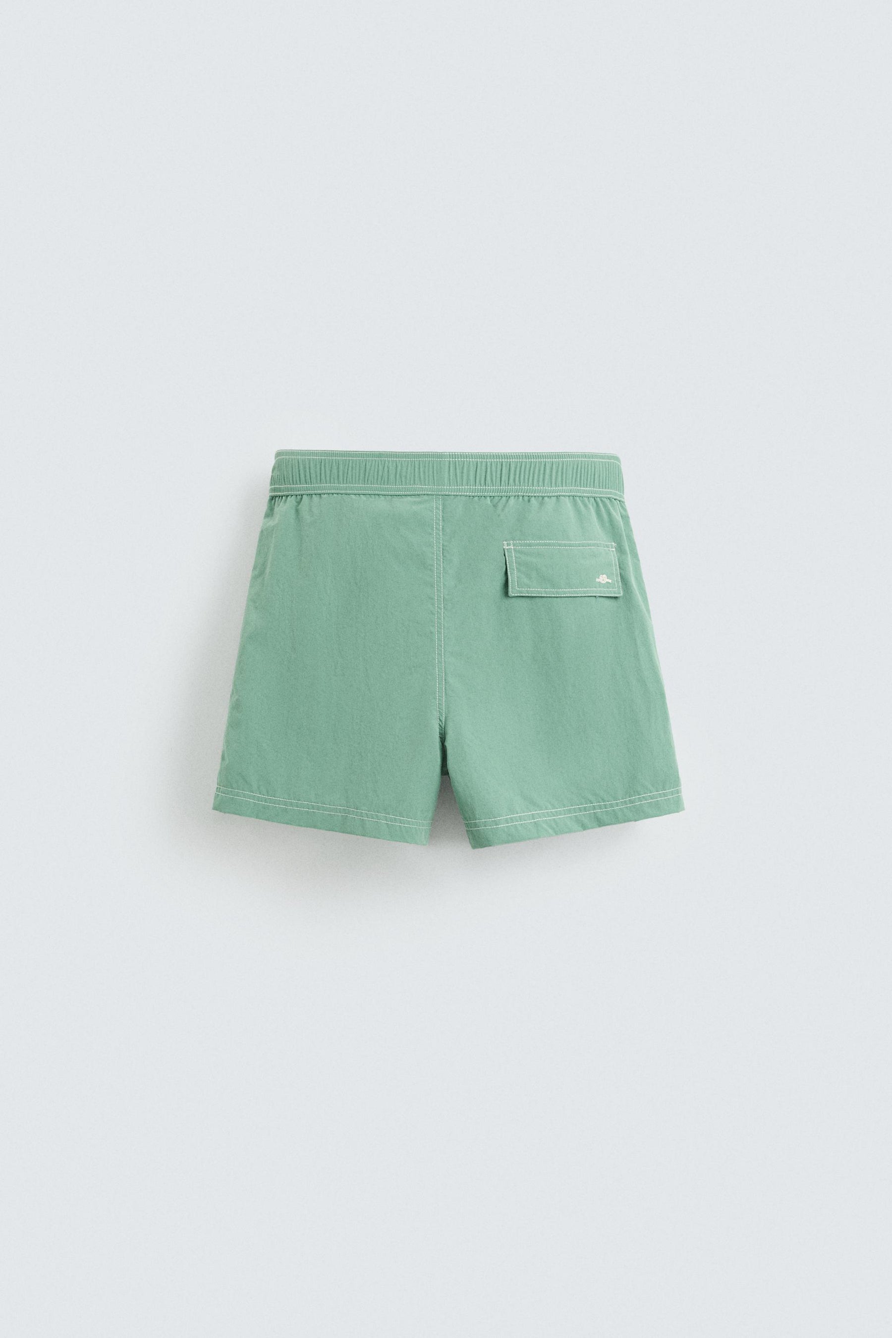 CONTRAST WASH MEDIUM SWIMMING TRUNKS - Image 2