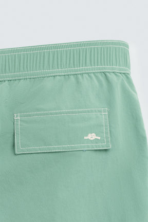 CONTRAST WASH MEDIUM SWIMMING TRUNKS - Image 4