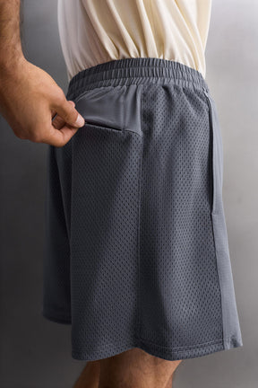 CONTRAST PERFORATED SHORTS - Image 6