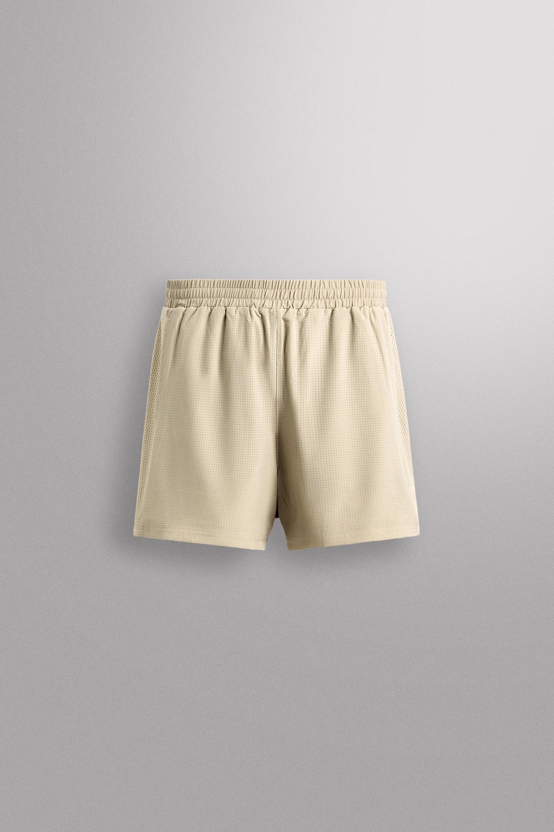 CONTRAST PERFORATED SHORTS - Image 6