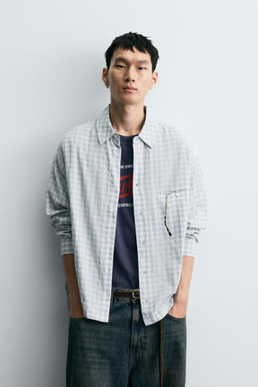 TEXTURED CHECK SHIRT - Image 2