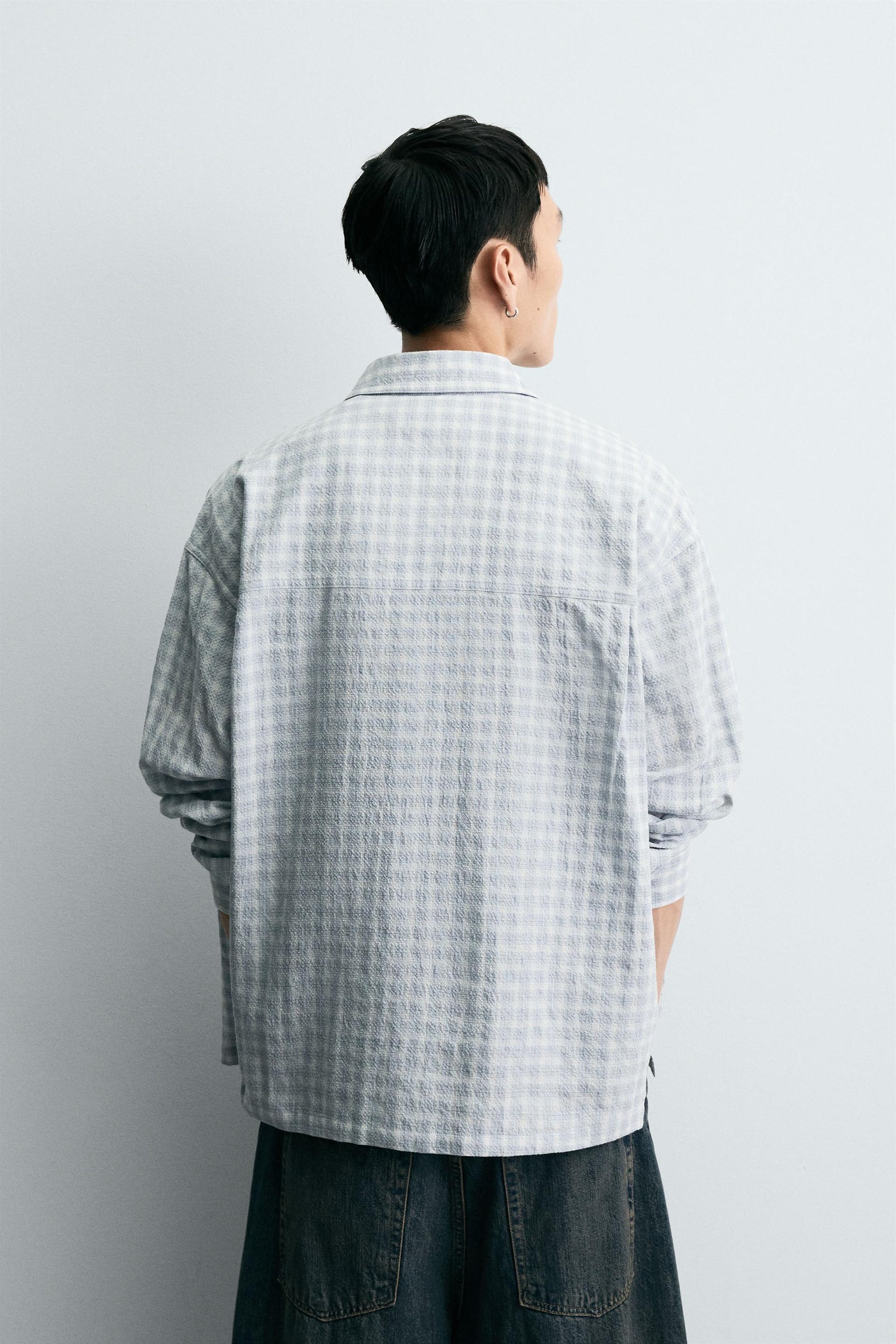 TEXTURED CHECK SHIRT - Image 3