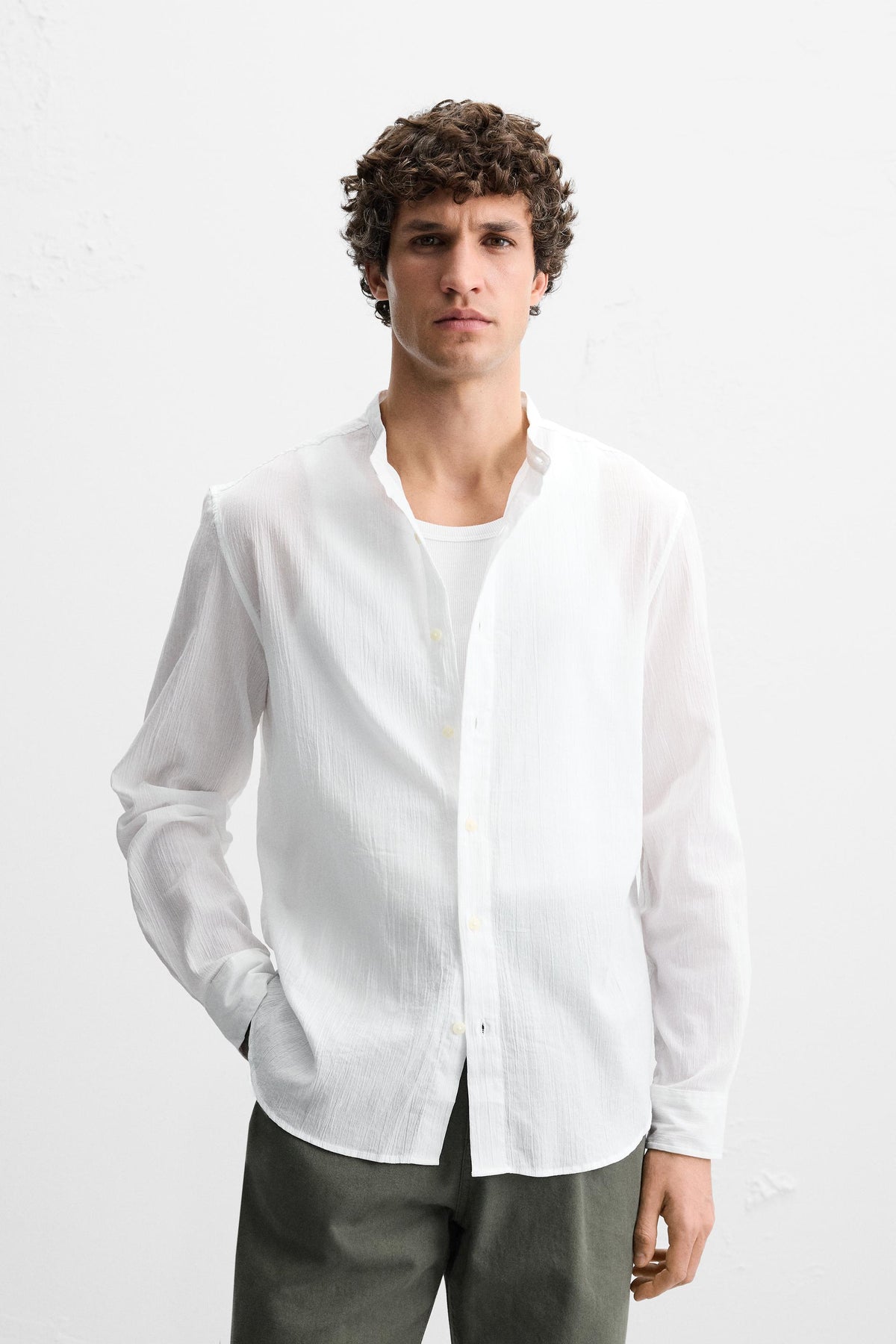CREASED-EFFECT SHIRT - Image 2
