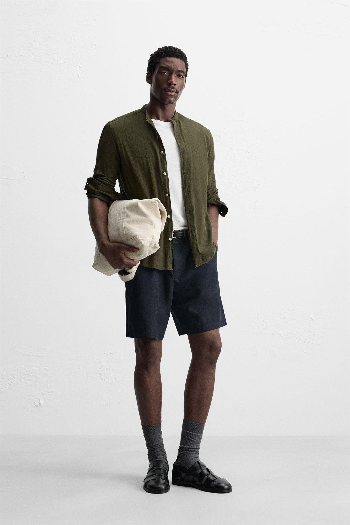 CREASED-EFFECT SHIRT - Image 1