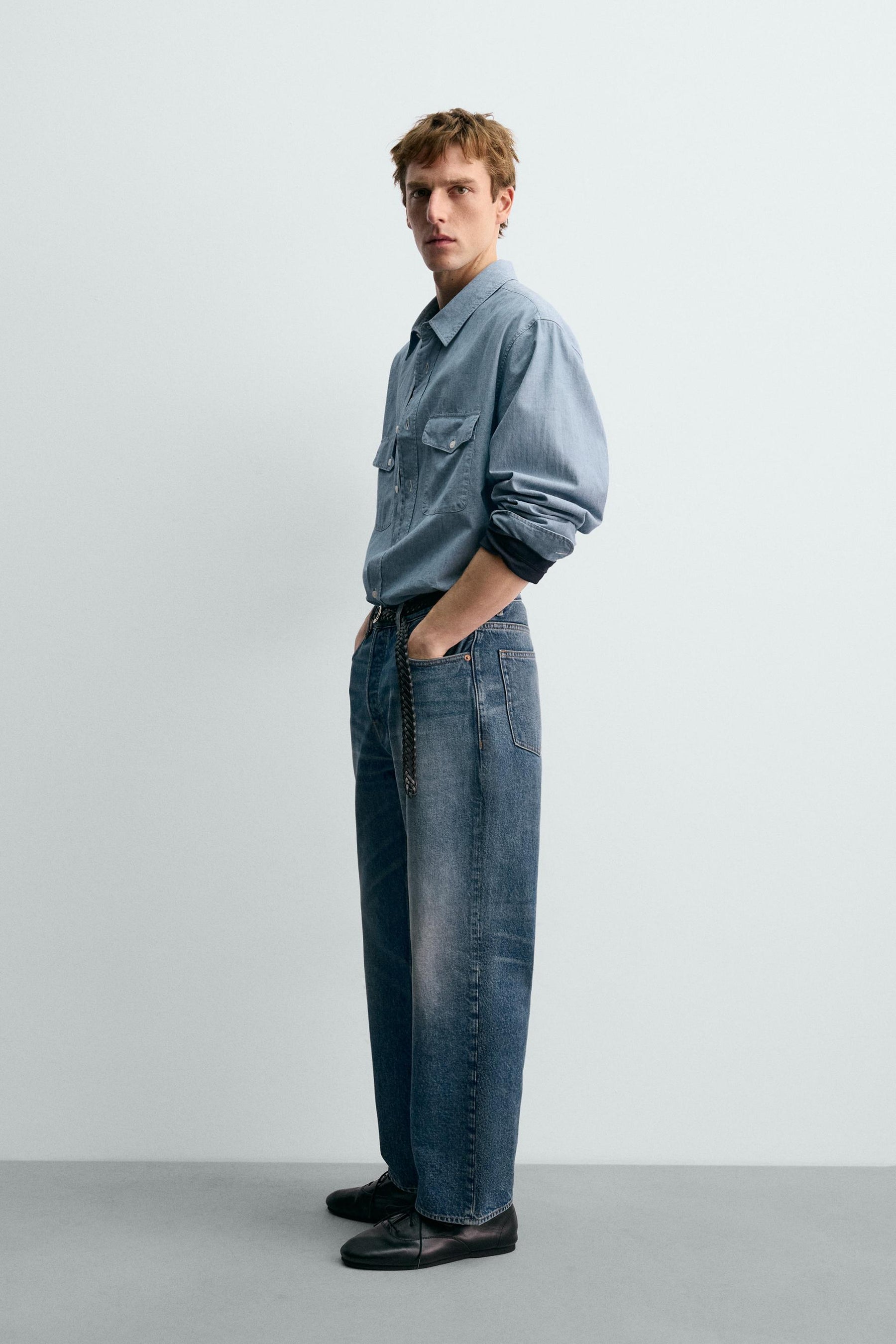 CHAMBRAY DENIM SHIRT AARON LEVINE X - Image 4
