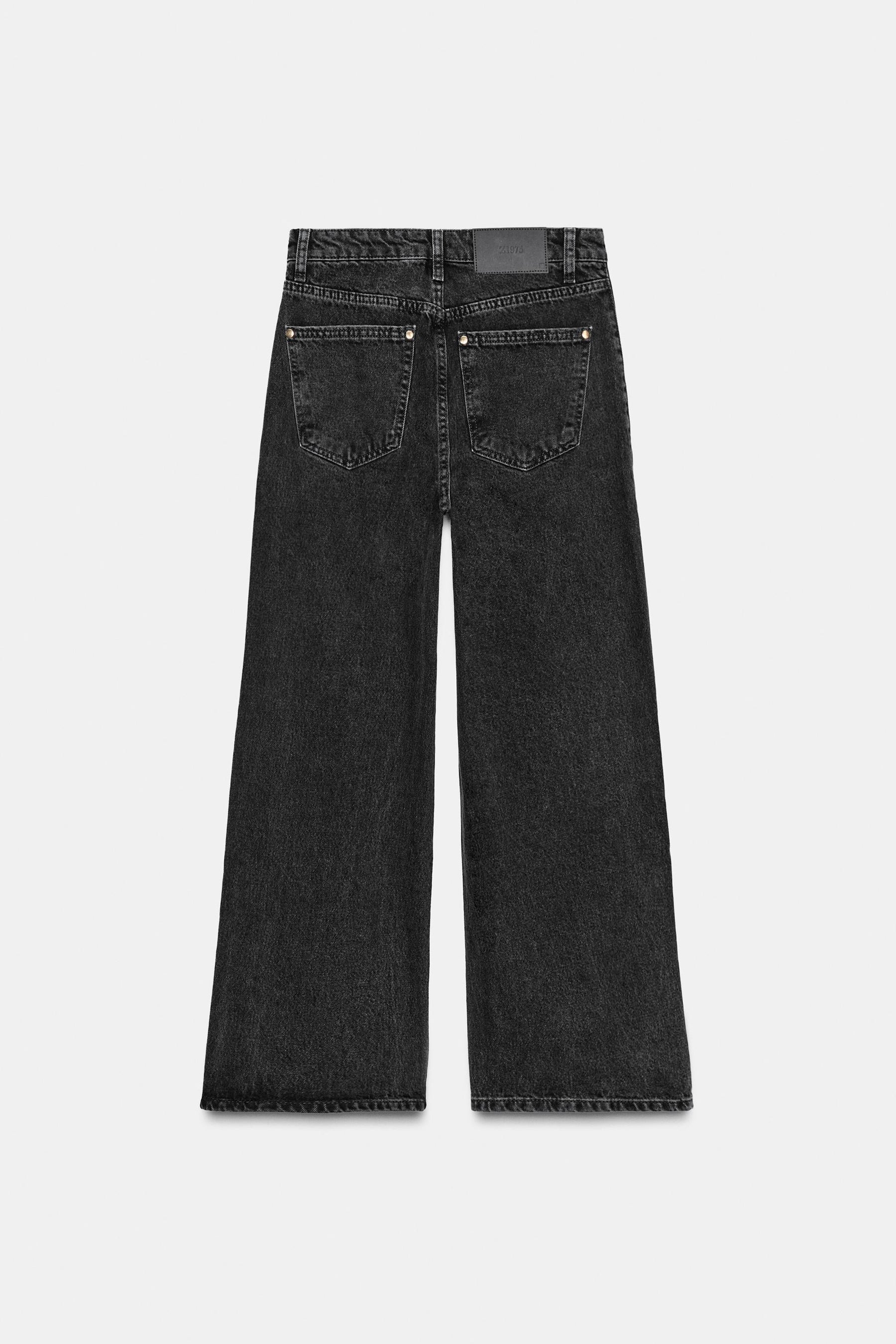 Hochtaillierte Culottes-Jeans