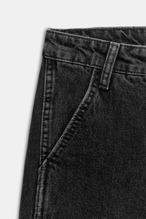 Hochtaillierte Culottes-Jeans