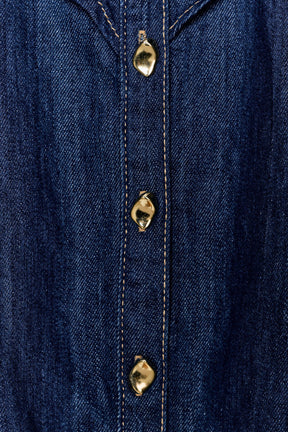 Jeanshemd mit Rüschen