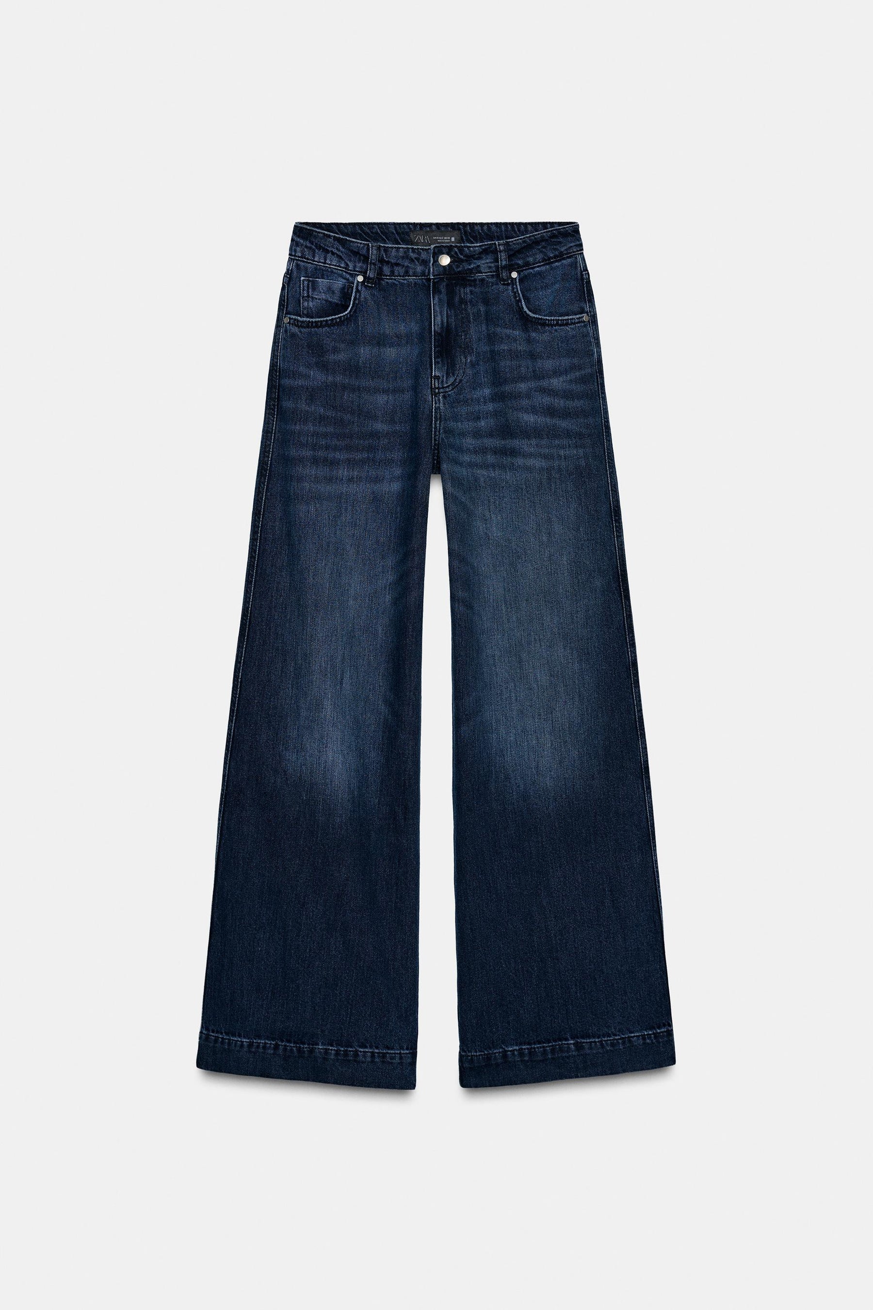 Weit geschnittene High-Waist-Jeans