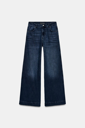 Weit geschnittene High-Waist-Jeans