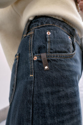 Jeans mit mittelhohem Bund und Ballonpassform