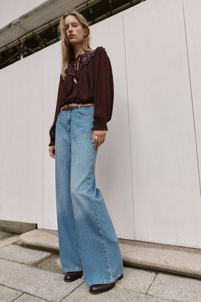High-Waist Wide-Leg Jeans