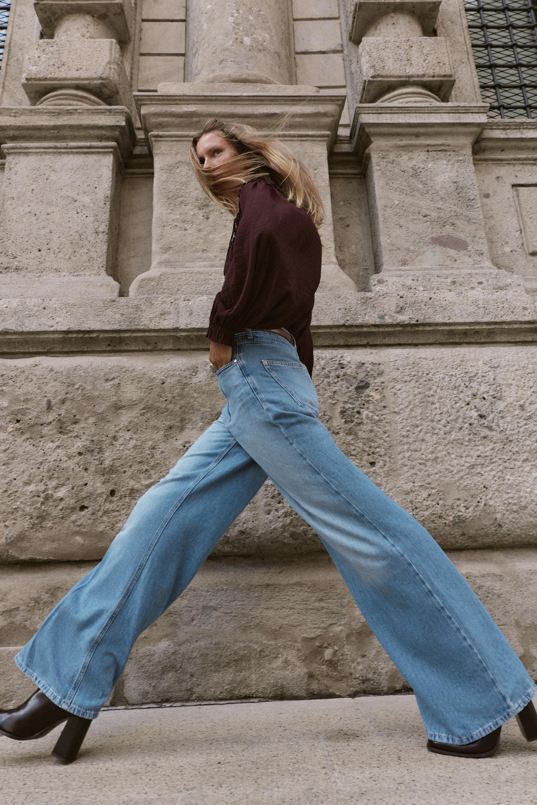 High-Waist Wide-Leg Jeans