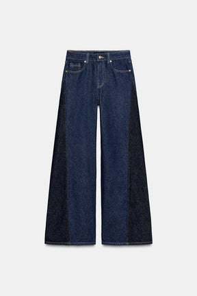 Weit geschnittene High-Waist-Jeans