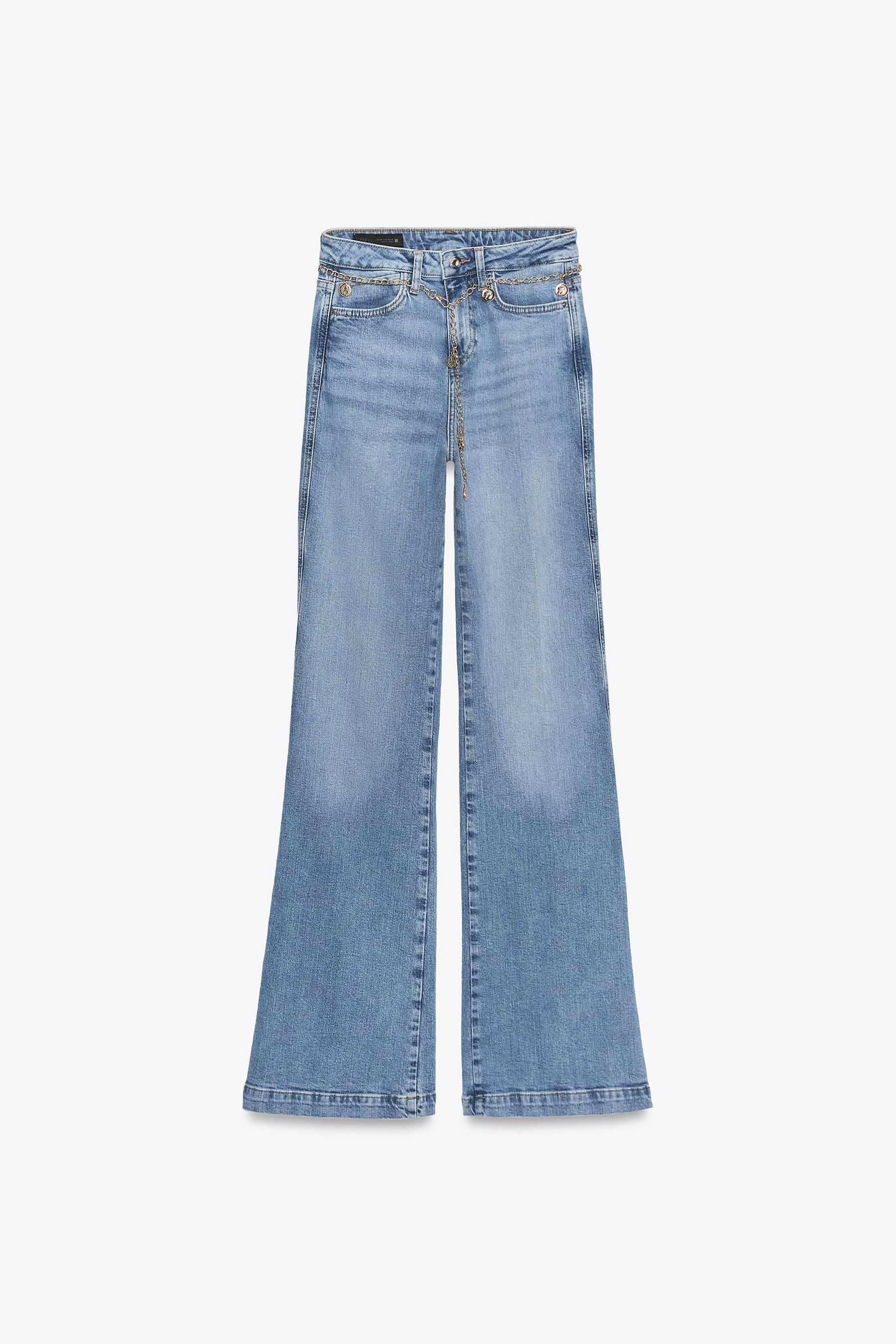 Bootcut-Jeans mit hohem Bund