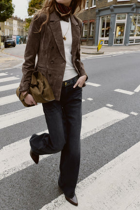 Jacquard-Jeans mit mittelhohem Bund