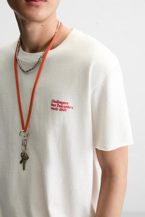 WASHED SLOGAN PRINT T-SHIRT - Image 5