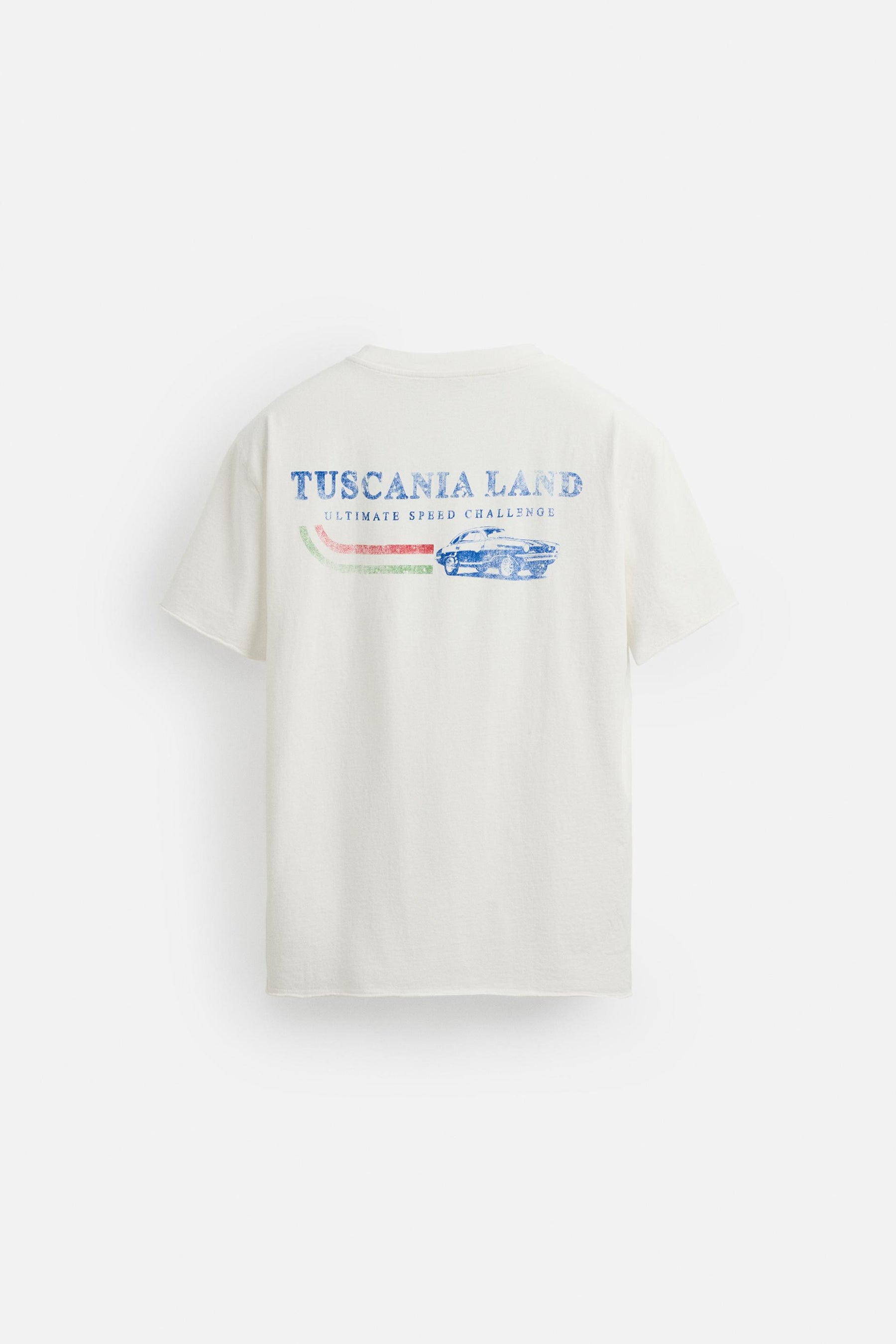 WASHED SLOGAN PRINT T-SHIRT - Image 8