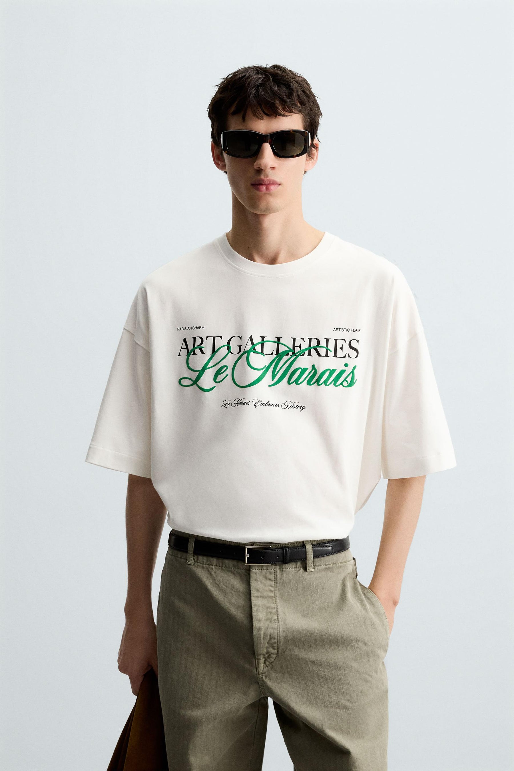 OVERSIZED SLOGAN T-SHIRT - Image 2
