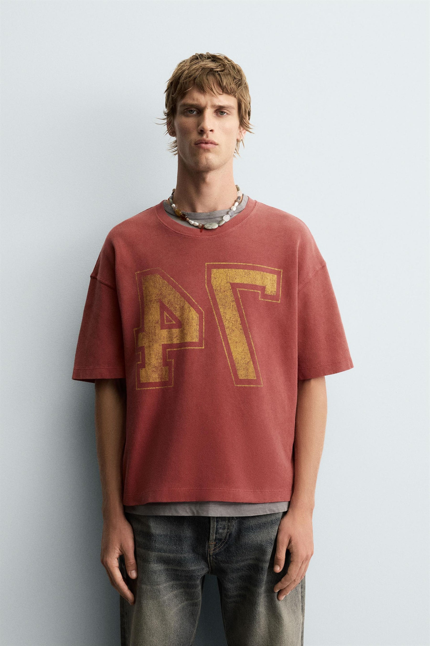 VARSITY OPEN-KNIT T-SHIRT - Image 2