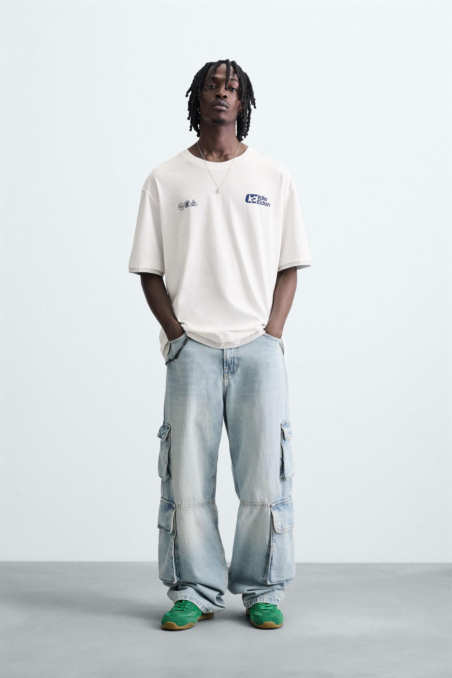 PRINTED SLOGAN T-SHIRT - Image 1