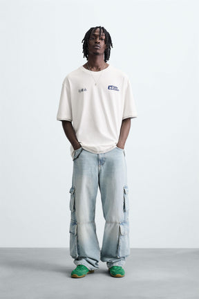 PRINTED SLOGAN T-SHIRT - Image 1