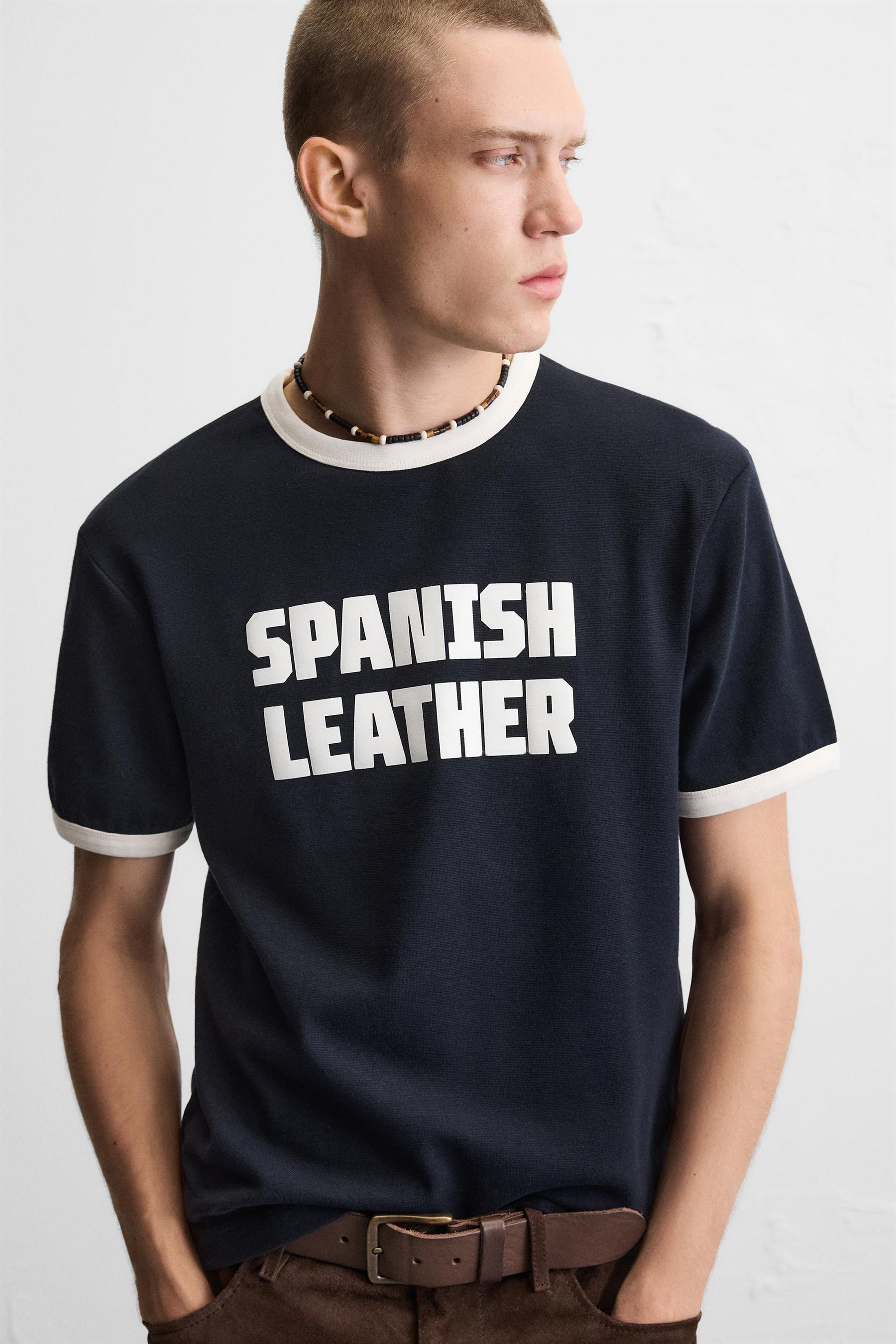 GUITARRICADELAFUENTE RIBBED SLOGAN T-SHIRT - Image 5