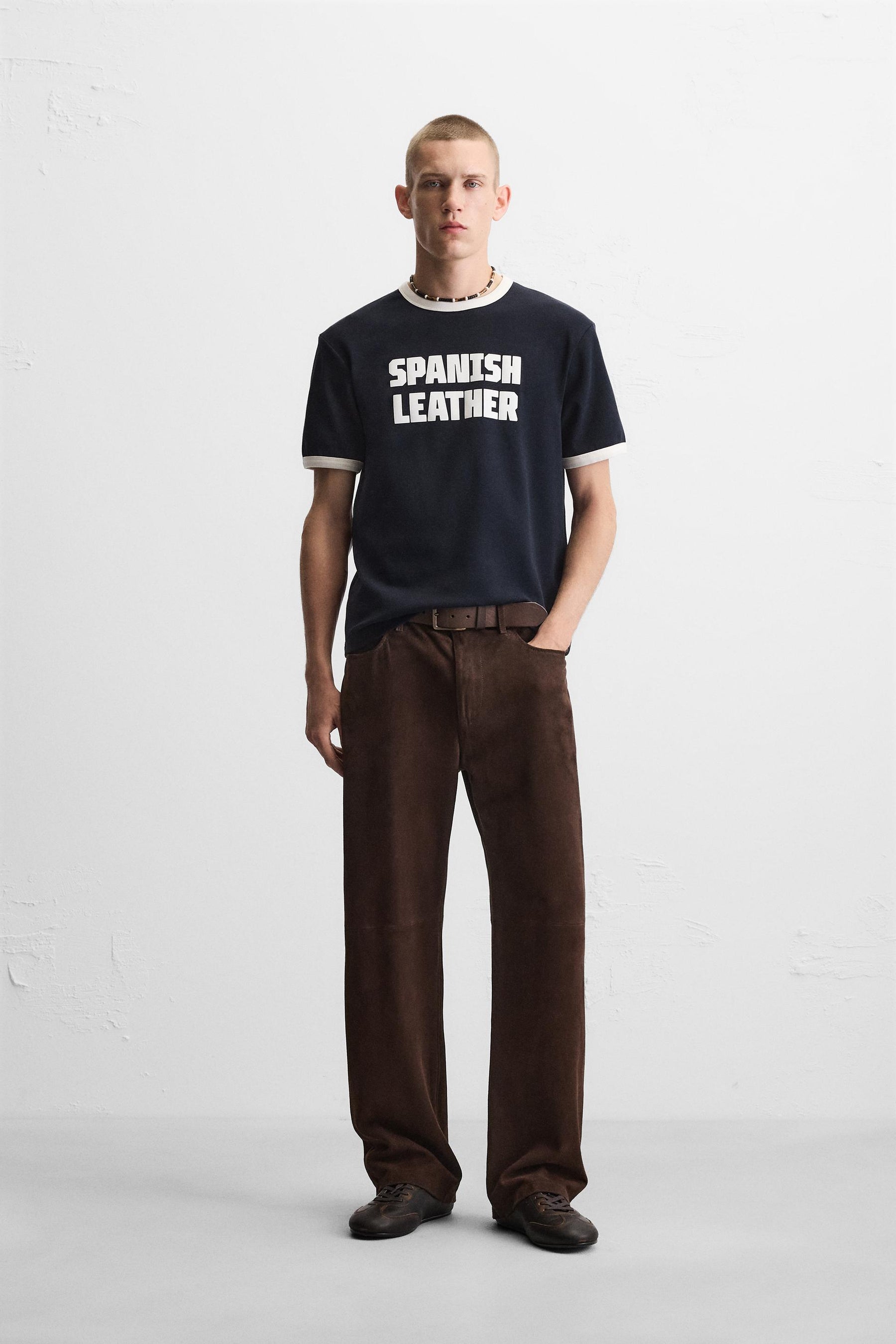 GUITARRICADELAFUENTE RIBBED SLOGAN T-SHIRT - Image 1