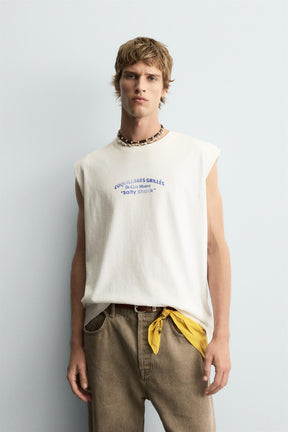 WASHED PRINT TANK TOP - Image 2