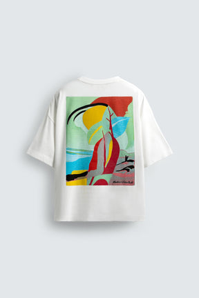 ABSTRACT PRINT T-SHIRT - Image 8