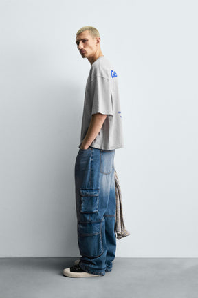 CONTRAST SUN PRINT T-SHIRT - Image 4