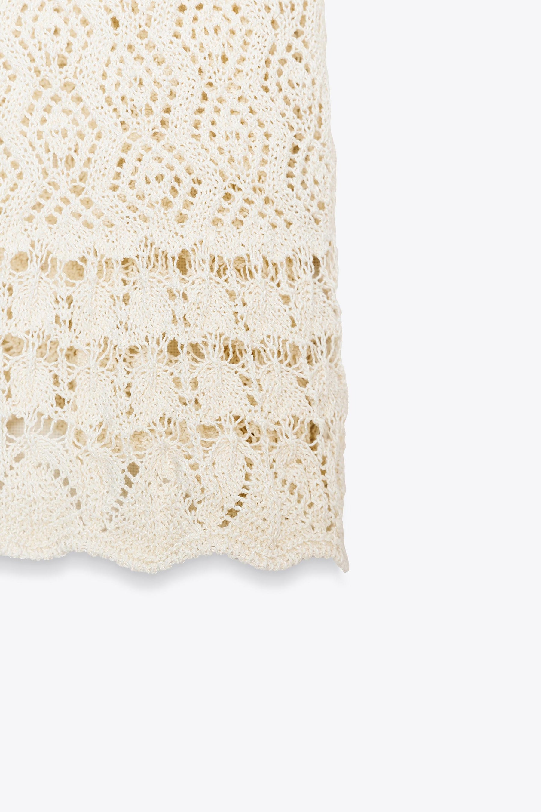 SHORT SLEEVE POINTELLE KNIT TOP - Image 7