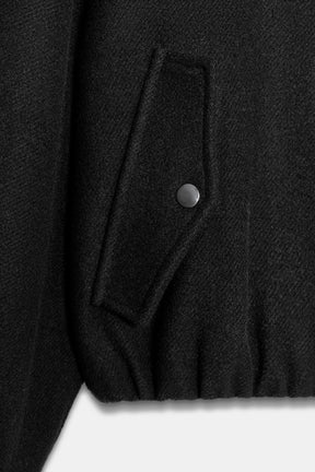 BOMBER JACKET WITH FAUX FUR COLLAR - Image 7