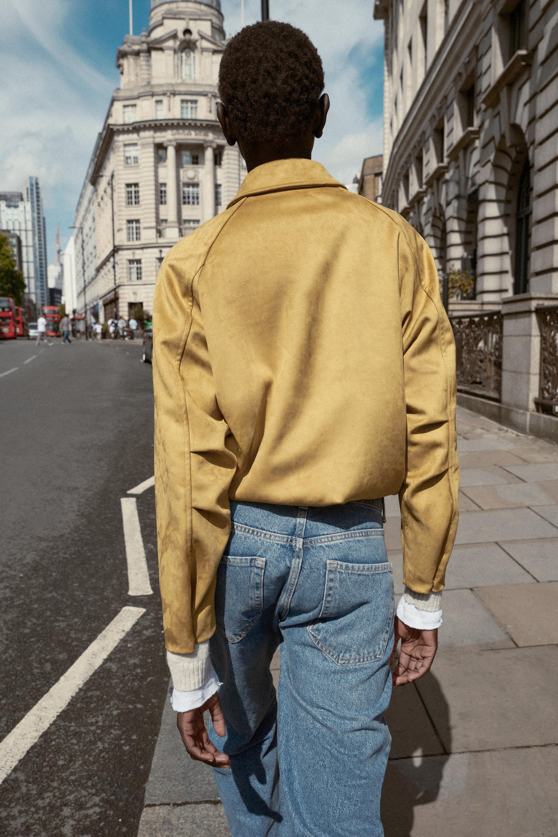 Bomber aus Kunstwildleder