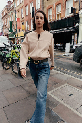 Bomber aus Kunstwildleder