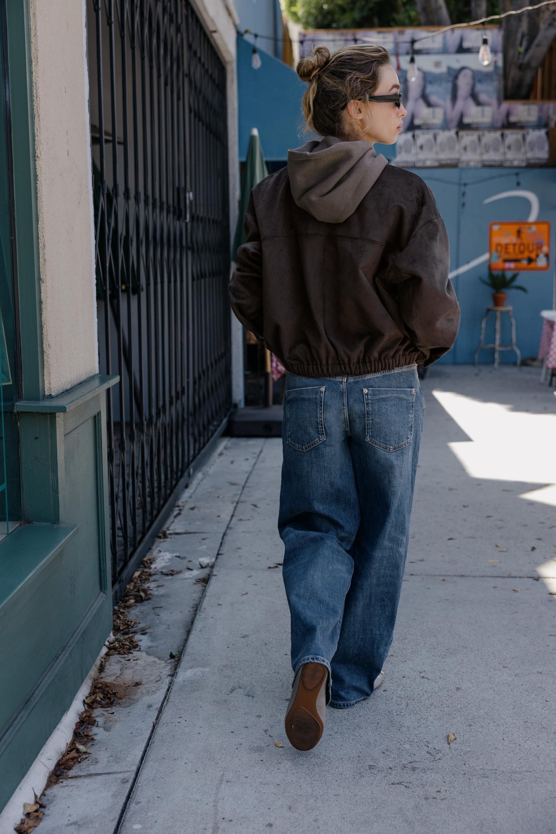 FAUX SUEDE BOMBER JACKET - Image 5