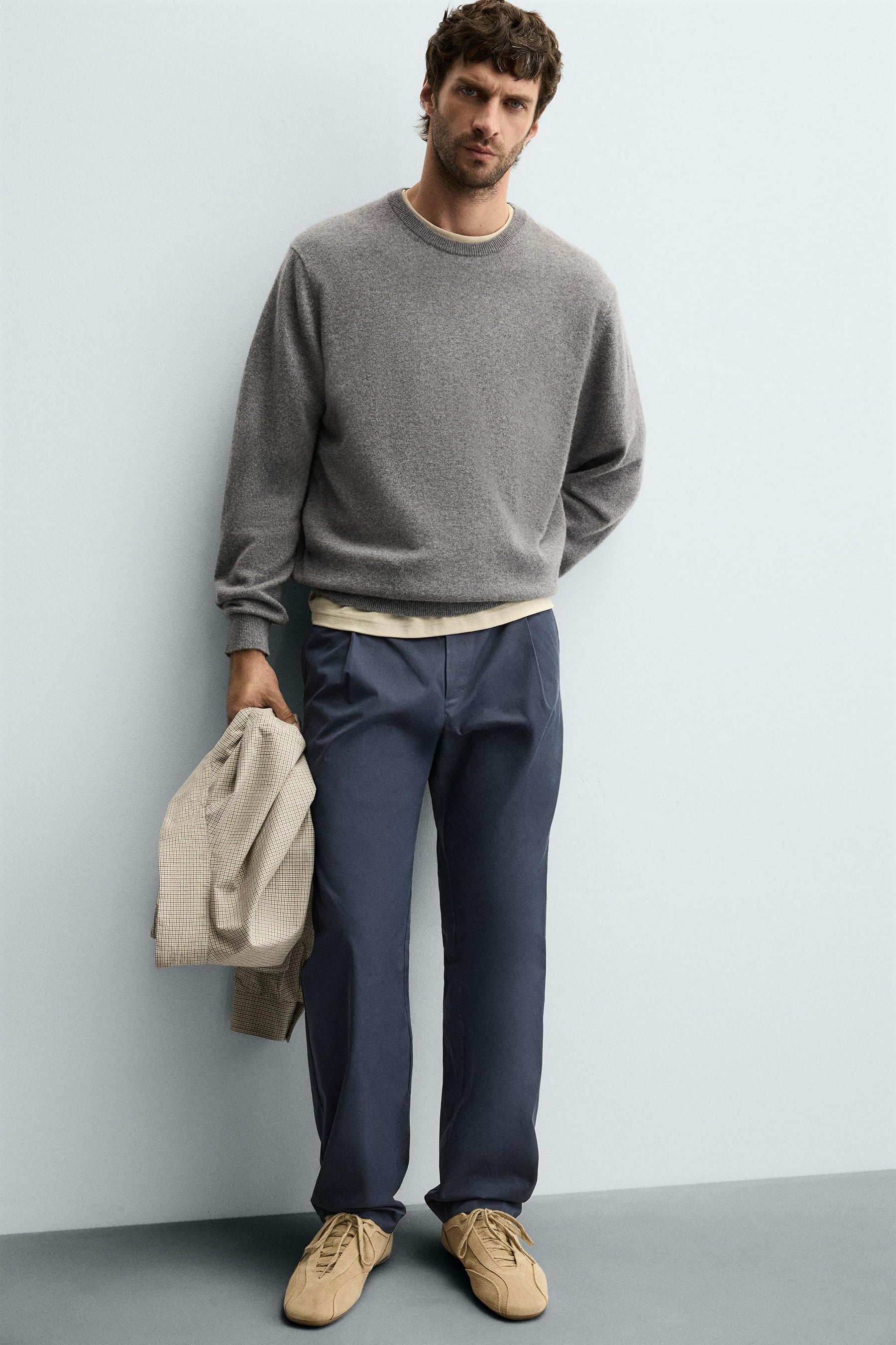 RELAXED FIT PLEATED TROUSERS - Image 5