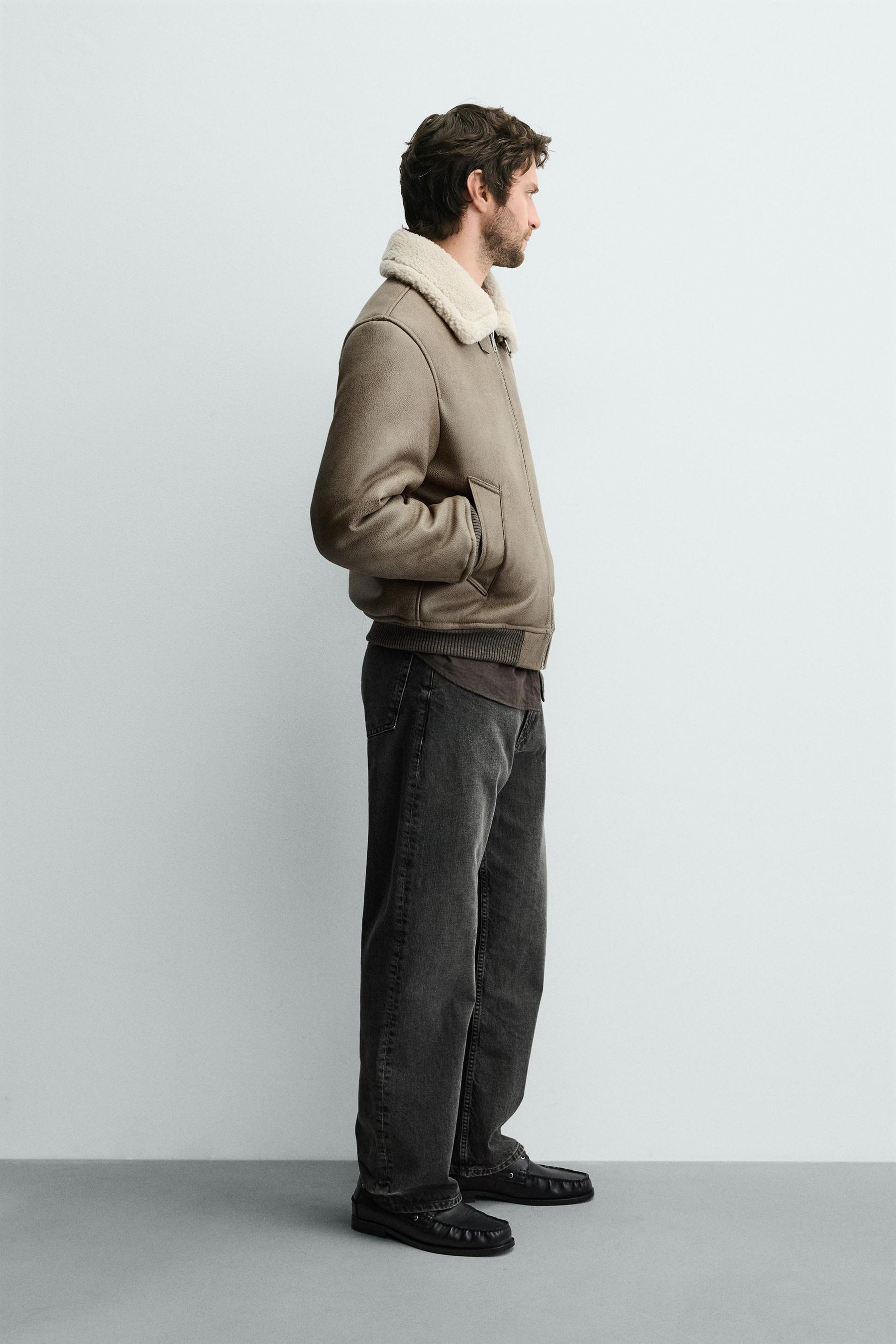 DOUBLE-FACED FAUX LEATHER JACKET - Image 4