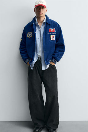 CORDUROY JACKET WITH EMBROIDERED PATCHES - Image 5
