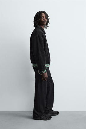 CORDUROY JACKET WITH EMBROIDERED PATCHES - Image 4