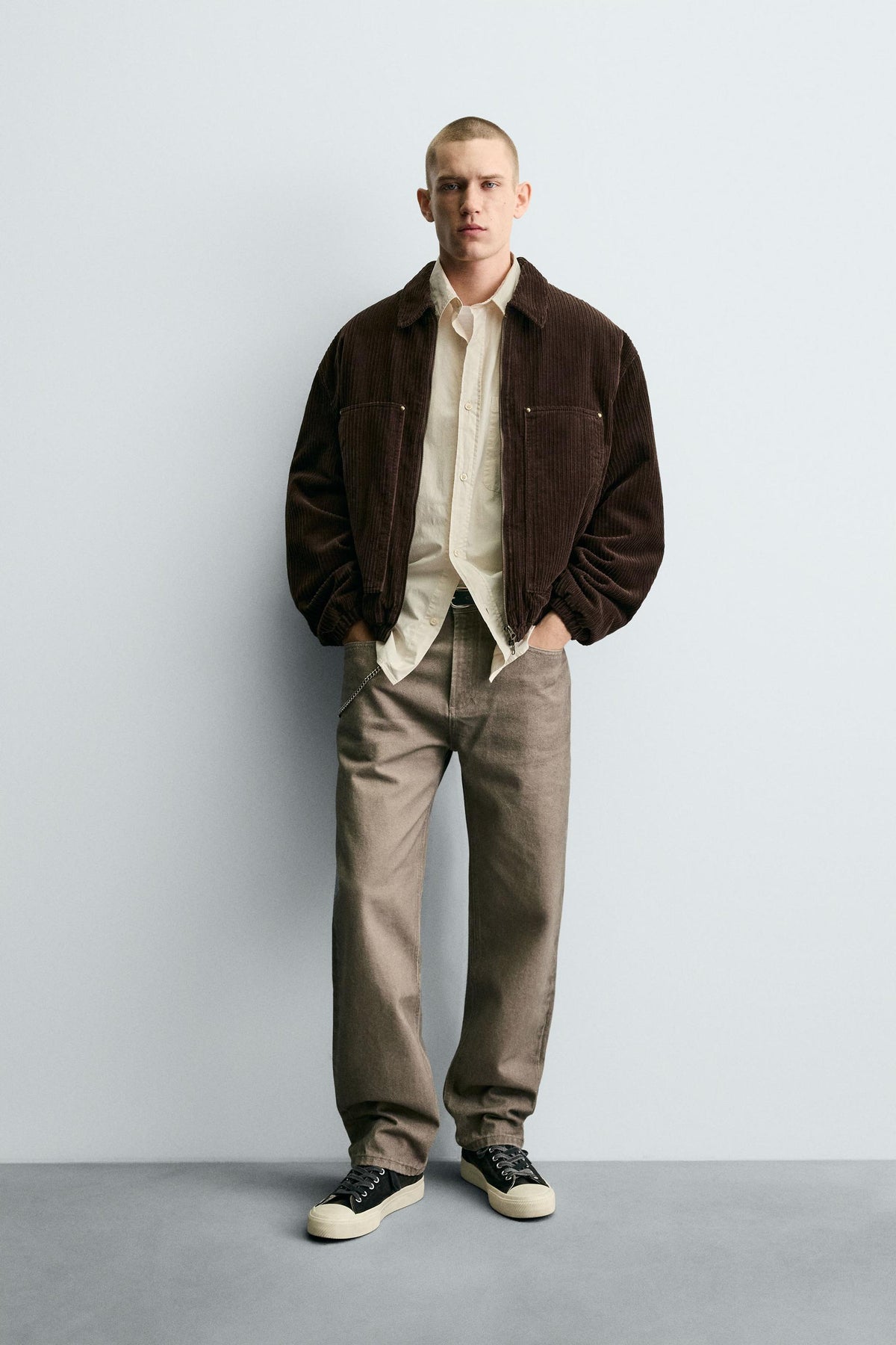 QUILTED CORDUROY JACKET - Image 1