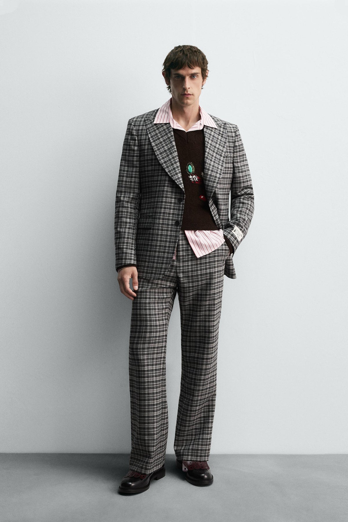 CHECKED SUIT TROUSERS HARRY LAMBERT FOR X DISNEY - Image 1