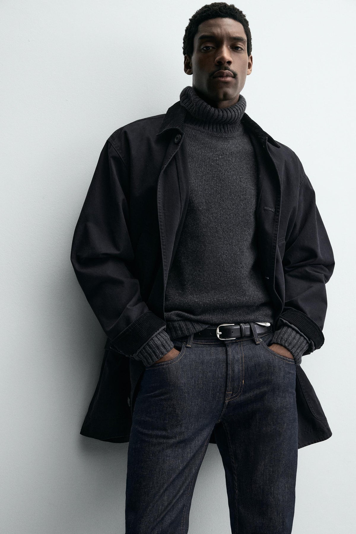 TOPSTITCHED LEATHER BELT - Image 2