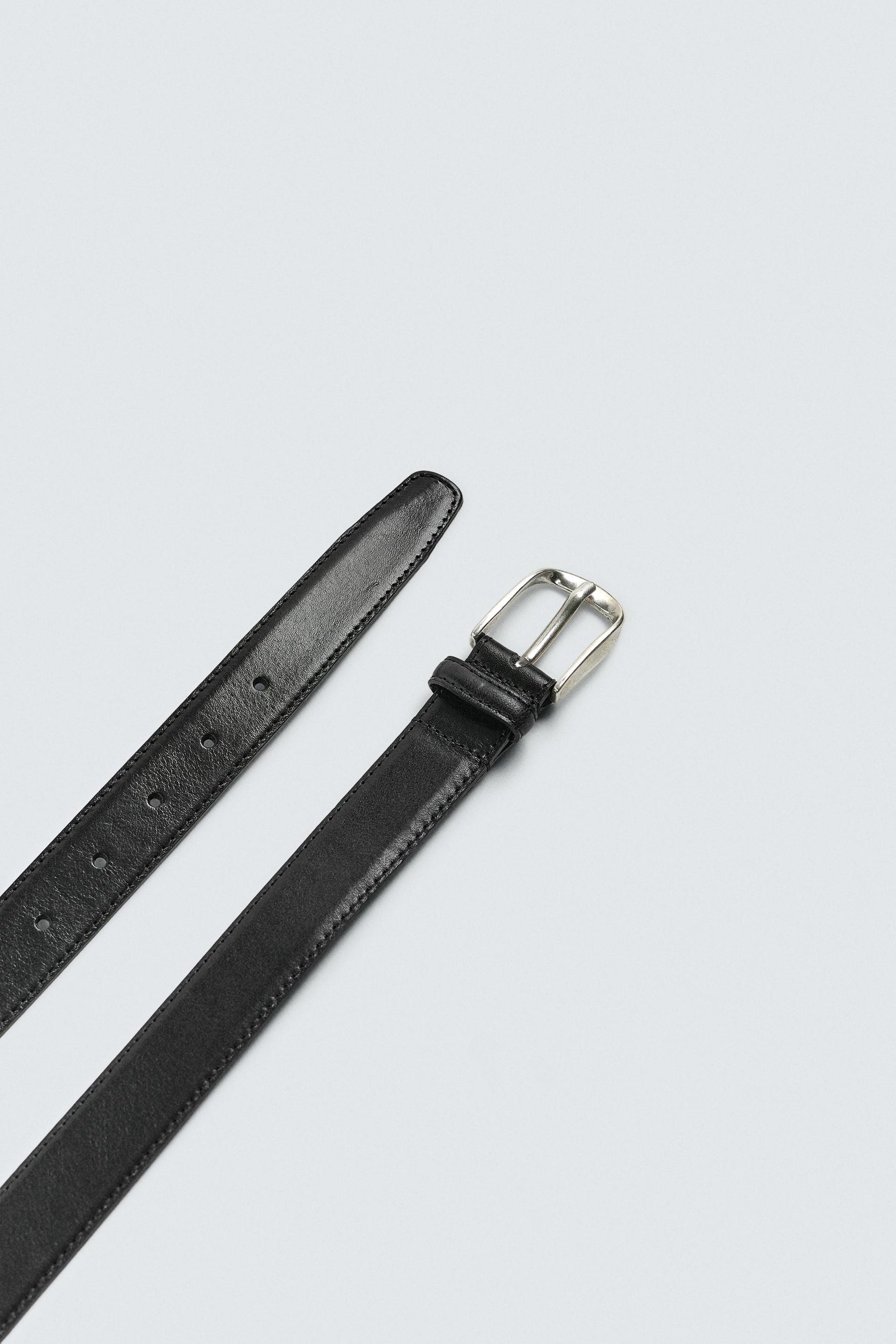 TOPSTITCHED LEATHER BELT - Image 4
