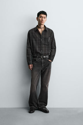 TEXTURED CHECK SHIRT - Image 1