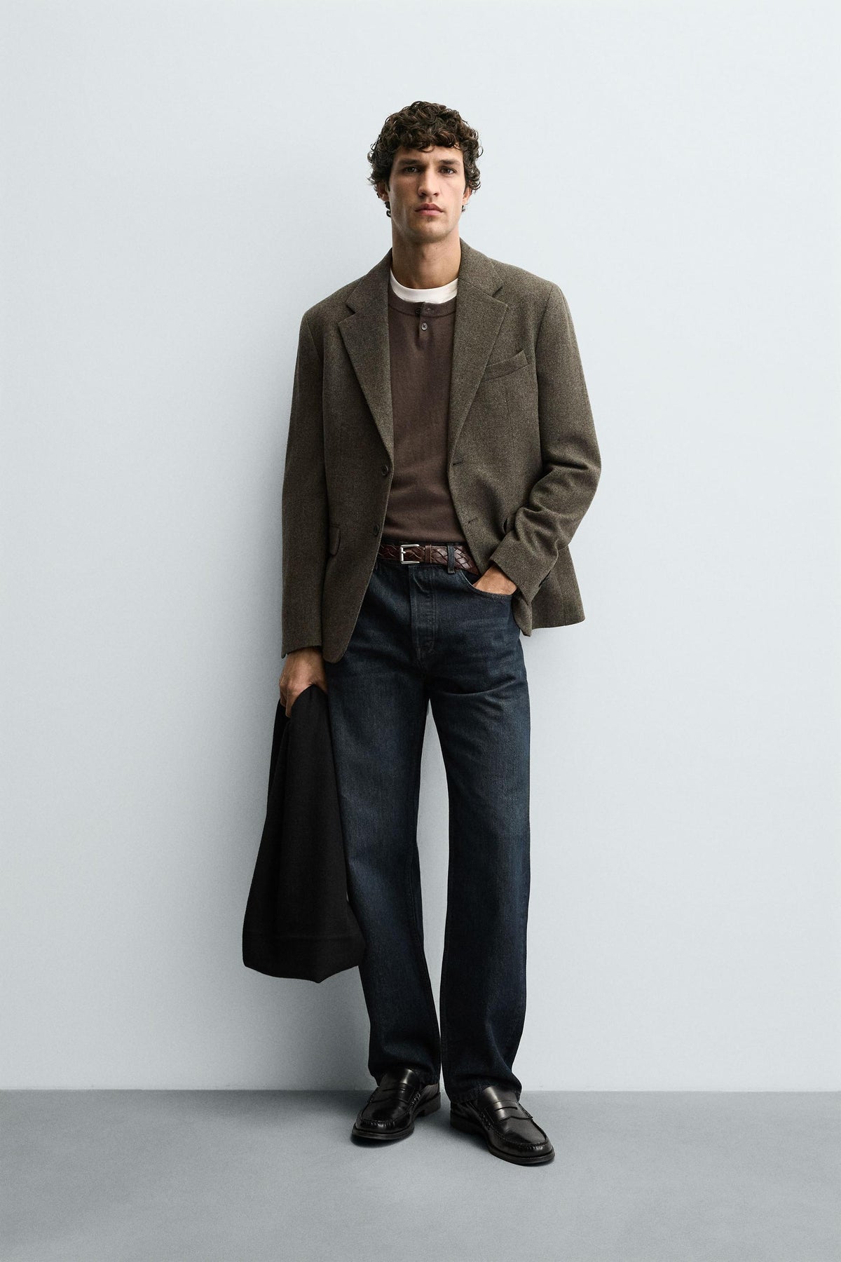 WOOL TEXTURED BLAZER - Image 1